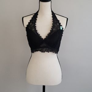 NWT black lace bralette